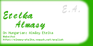 etelka almasy business card